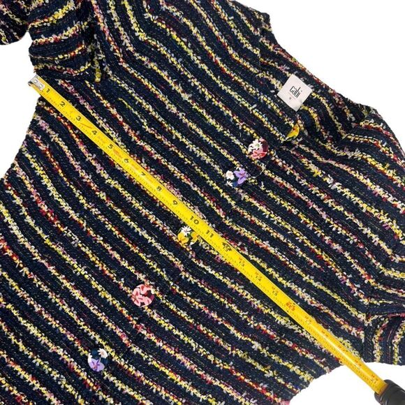 Cabi Headline Topper Button Down Multi-Stripe Coat - Picture 11 of 16